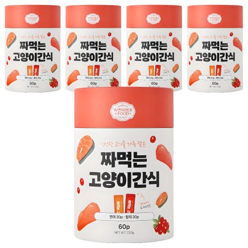 원더푸드 짜먹는 고양이 간식 60p